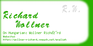 richard wollner business card